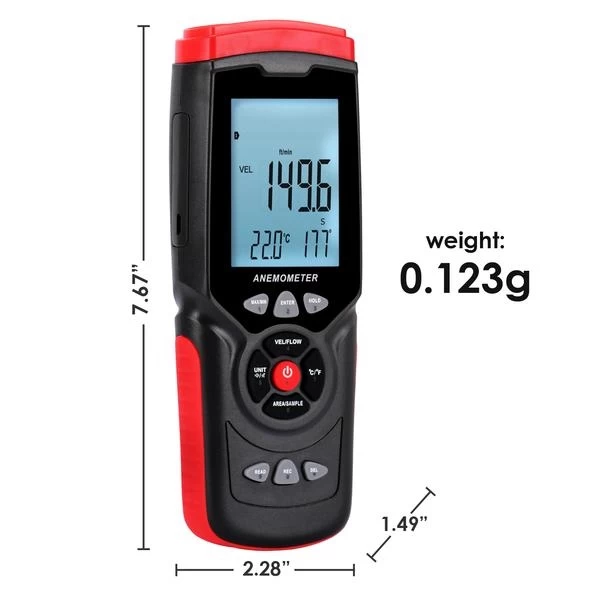 Professional Anemometer With Datalogger Measures Wind Temperature Humidity - Image 10