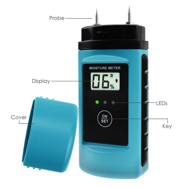 Digital 2 Pin Moisture Meter Wood / Sawn Timber / Paper / Plaster - Image 12
