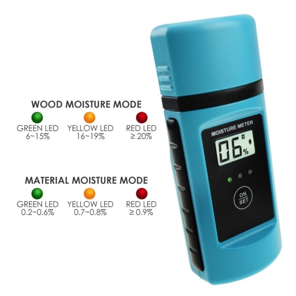 Digital 2 Pin Moisture Meter Wood / Sawn Timber / Paper / Plaster - Image 3
