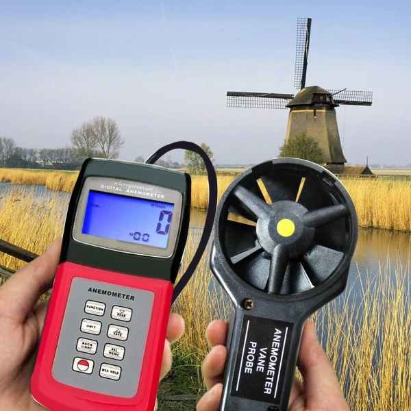 Professional Digital 3 Range Thermo Anemometer - Image 8