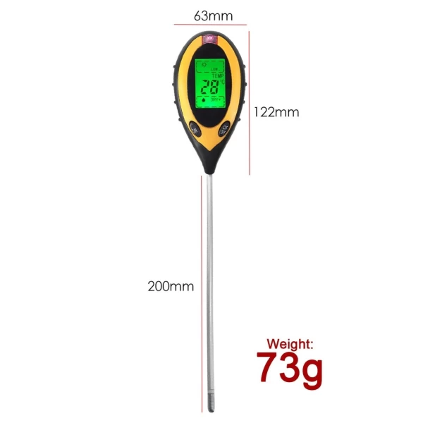 4 In 1 Digital Soil pH Meter - Image 7