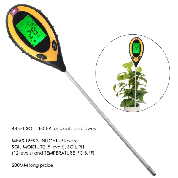 4 In 1 Digital Soil pH Meter - Image 15