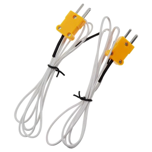Professional Digital 2 Channel K-Type Thermometer w/ 4 Thermocouples (Wired & Stainless Steel) - Image 5