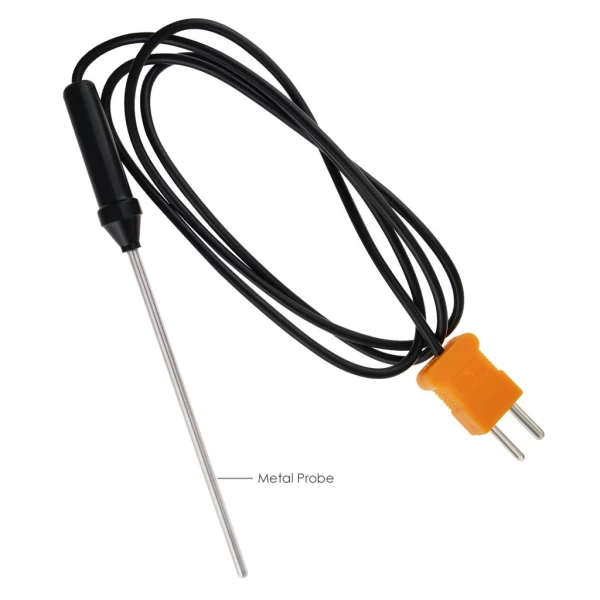 Professional Digital 2 Channel K-Type Thermometer w/ 4 Thermocouples (Wired & Stainless Steel) - Image 2