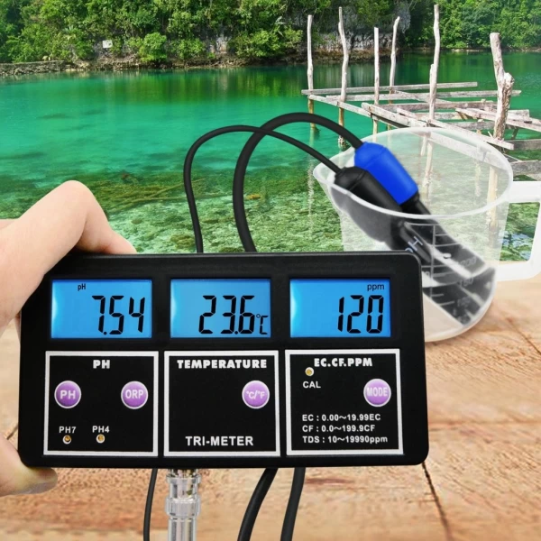 6 in 1 Multifunction Water Quality Tester pH / ORP / EC / CF / TDS / Temperature - Image 13