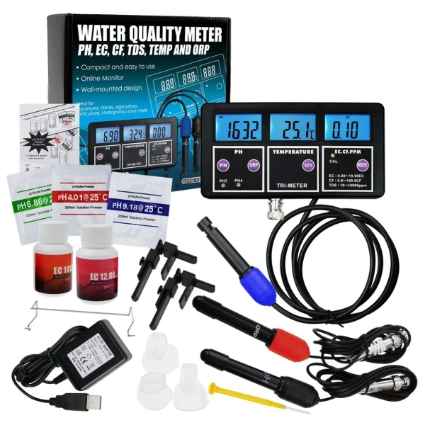 6 in 1 Multifunction Water Quality Tester pH / ORP / EC / CF / TDS / Temperature - Image 14