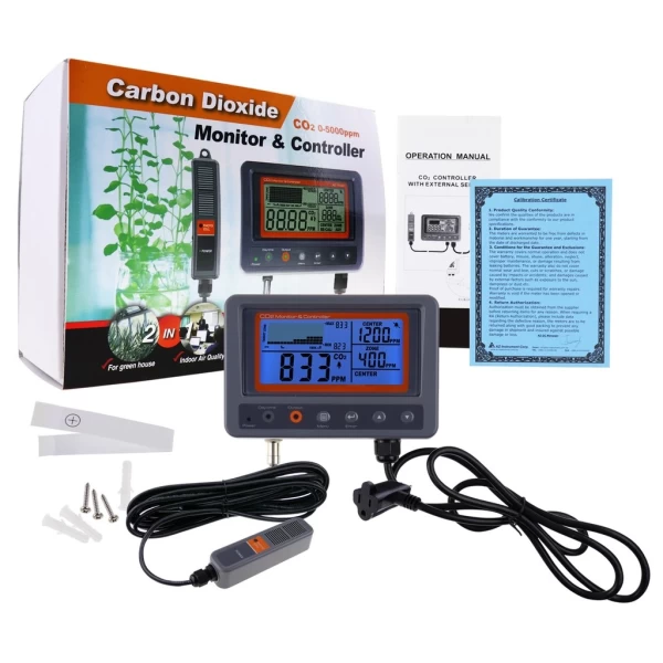 Digital CO2 Carbon Dioxide IAQ Monitor Controller with Relay Function - Image 11