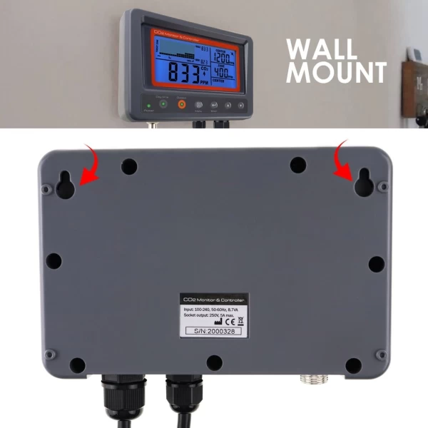 Digital CO2 Carbon Dioxide IAQ Monitor Controller with Relay Function - Image 20