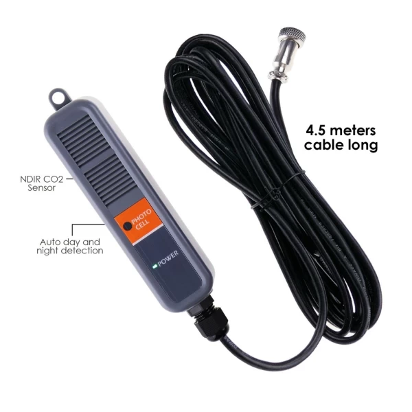 Digital CO2 Carbon Dioxide IAQ Monitor Controller with Relay Function - Image 4