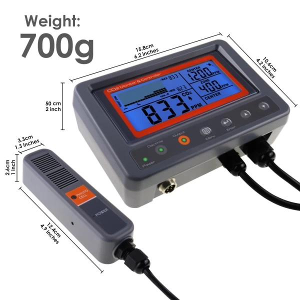 Digital CO2 Carbon Dioxide IAQ Monitor Controller with Relay Function - Image 16