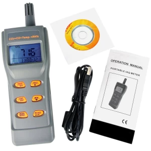 Portable Industrial NDIR CO2 & Air Quality Monitor w/ Datalogger