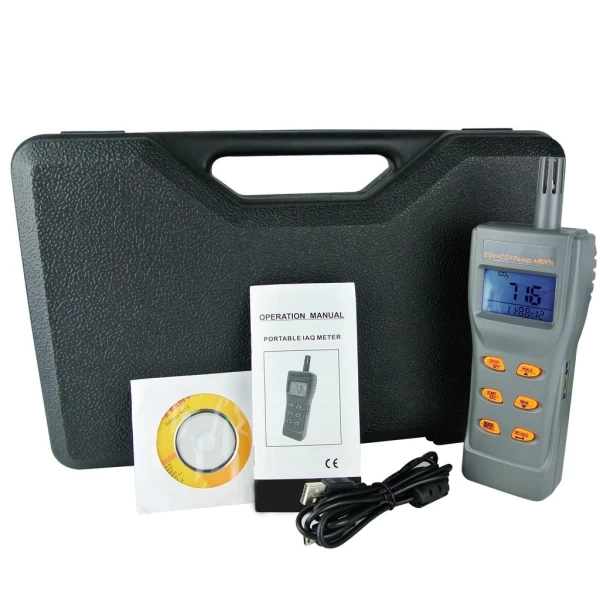Portable Industrial NDIR CO2 & Air Quality Monitor w/ Datalogger - Image 8