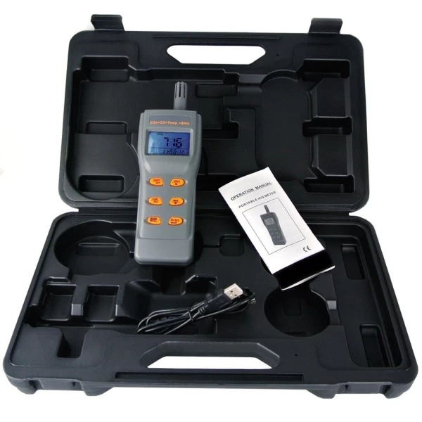 Portable Industrial NDIR CO2 & Air Quality Monitor w/ Datalogger - Image 7
