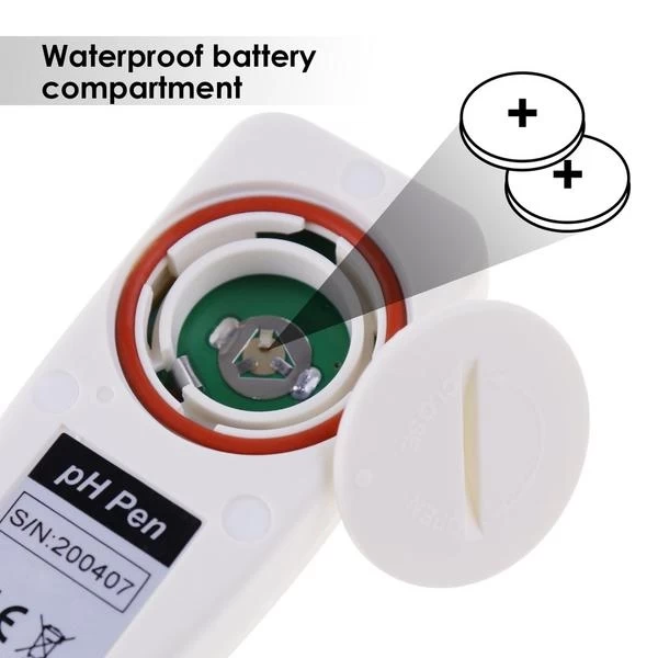 Long Glass Tube Pen Type pH Meter & Digital Water Quality Tester W/ Dual Display and Probe - Image 11