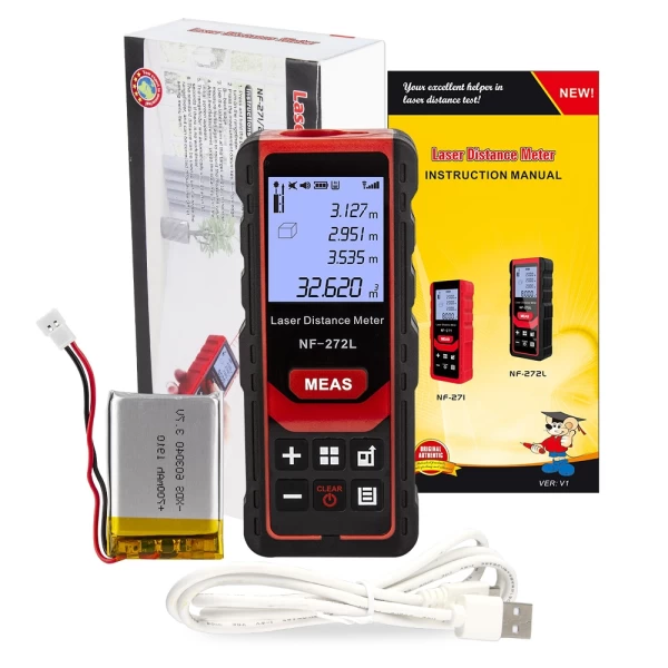 Handheld USB Rechargeable Handheld Digital Laser Distance Meter w/ 100 Meter Range & Electronic Level - Image 5
