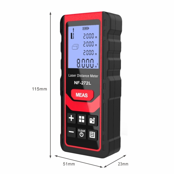 Handheld USB Rechargeable Handheld Digital Laser Distance Meter w/ 60 Meter Range & Electronic Level - Image 7