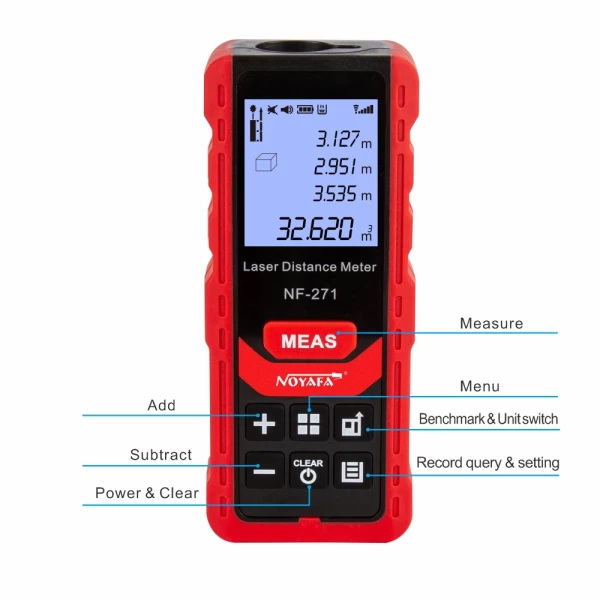 Ergonomic Handheld Laser Distance Measure w/ 70 Meter Range - Image 4