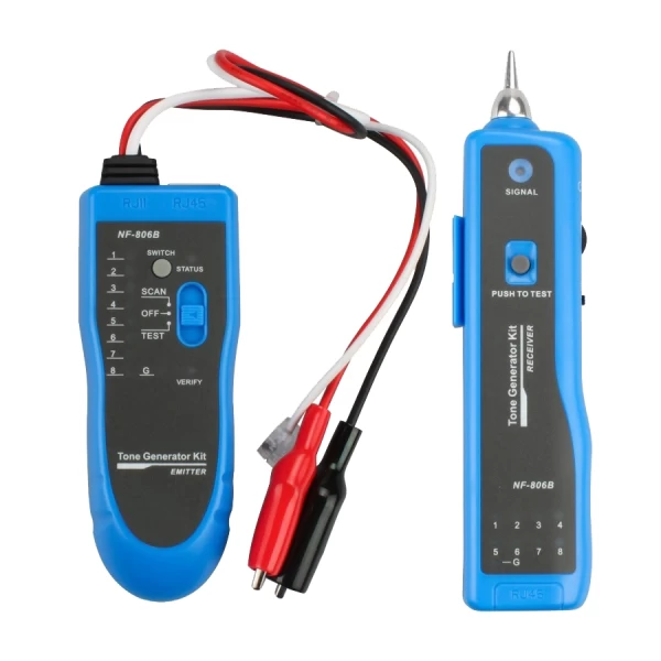 Handheld Cable Tester and Tone Generator Kit for RJ11 and RJ45 Cables