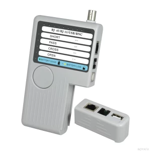 Handheld 4 in 1 Professional Network LAN Cable Tester for RJ45 RJ11 BNC UTP
