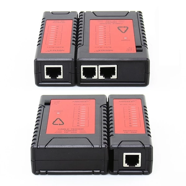 Telephone & LAN Cable Tester w/ LED Lighting