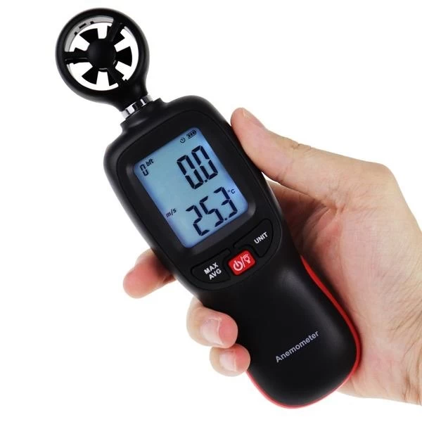 Anemometer Wind Speed Meter w/ Data Recording - Temperature, Air Velocity, Wind Chill - Image 2