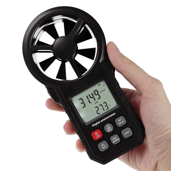 Digital Handheld and Vane Anemometer for Wind Speed Temperature and Air Velocity - Image 7