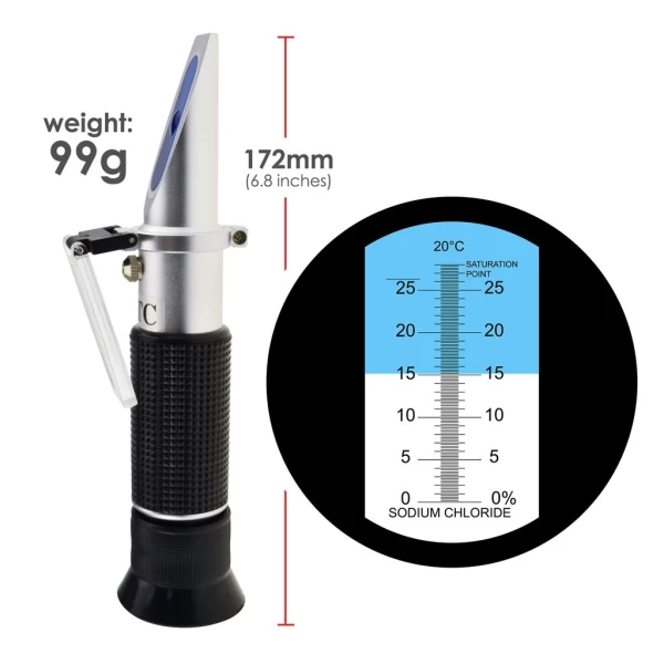 Refractometer For Traditional Salinity, Salt Water, Brine - Image 5