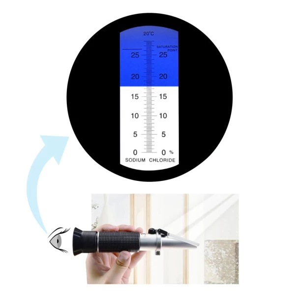 Refractometer For Traditional Salinity, Salt Water, Brine - Image 6