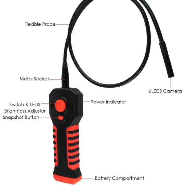 Handheld Inspection Endoscope w/ WIFI & Android/iOS Support - Image 5