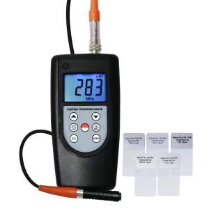 Industrial F & NF Probe Type Non Magnetic Coating Thickness Meter