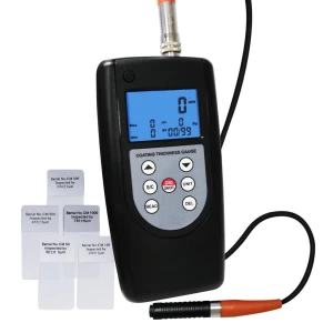 Professional Digital Coating Thickness Meter w/ F & NF Probes