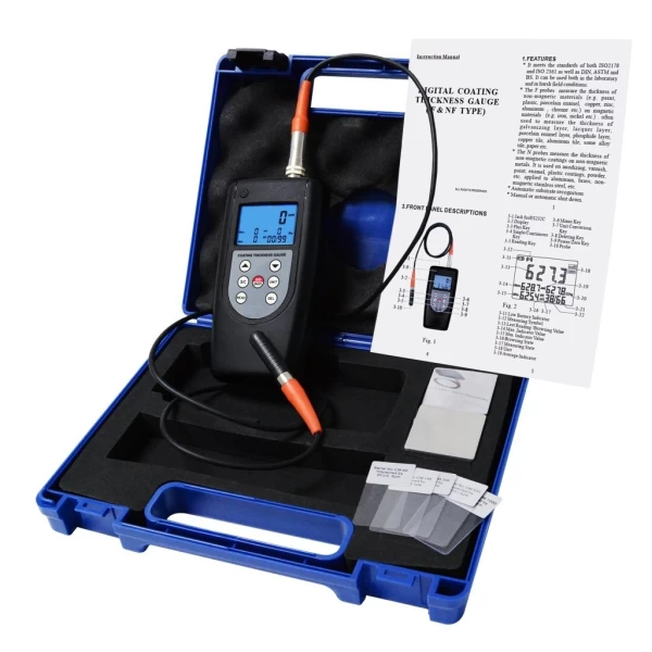 Professional Digital Coating Thickness Meter w/ F & NF Probes - Image 3
