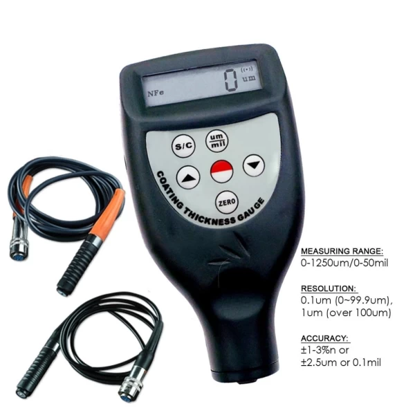 Advanced Industrial Paint Coating & Thickness Meter Gauge with F & NF Probes - Image 7
