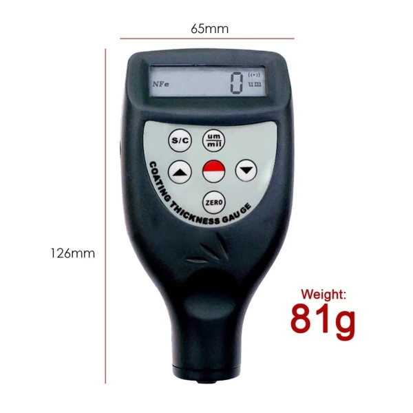 Advanced Industrial Paint Coating & Thickness Meter Gauge with F & NF Probes - Image 4