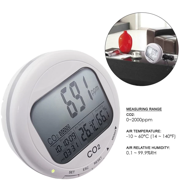 Desktop Indoor Air Quality Monitor & CO2 Meter - Image 11