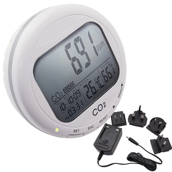Desktop Indoor Air Quality Monitor & CO2 Meter