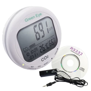 3 in 1 Factory Calibrated Desktop CO2/Air Quality Datalogger & Monitor w/ Temperature & Humidity Monitoring