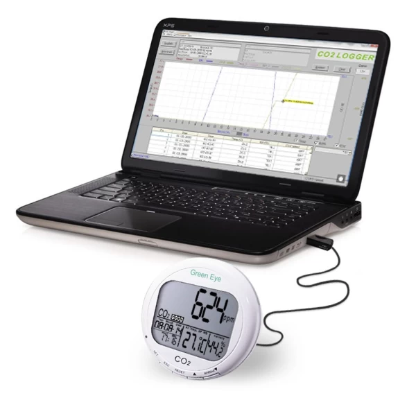 3 in 1 Factory Calibrated Desktop CO2/Air Quality Datalogger & Monitor w/ Temperature & Humidity Monitoring - Image 10