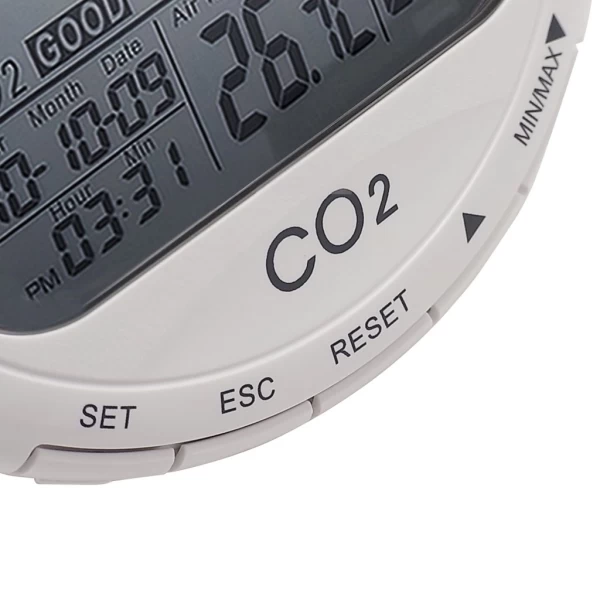 3 in 1 Factory Calibrated Desktop CO2/Air Quality Datalogger & Monitor w/ Temperature & Humidity Monitoring - Image 7