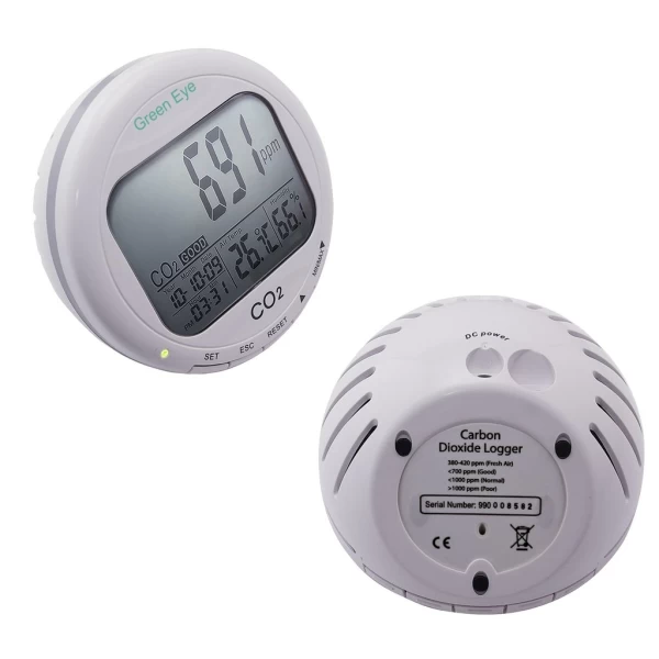 3 in 1 Factory Calibrated Desktop CO2/Air Quality Datalogger & Monitor w/ Temperature & Humidity Monitoring - Image 6