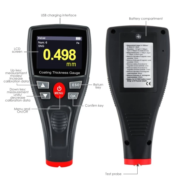 Portable Coating Thickness Guage w/ HD display - Image 3