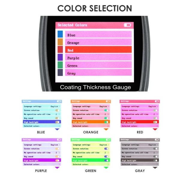 Portable Coating Thickness Guage w/ HD display - Image 9