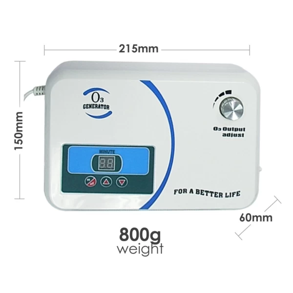 O3 Generator w/ Built In Air Pump & Timer, Ozone Output 500mg/hr - Image 4