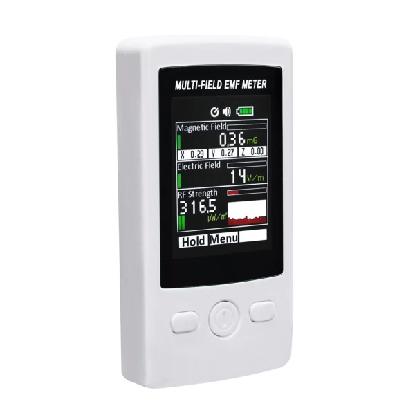 Handheld Multi-Field EMF/ELF/RF Field Tester & Gauss Meter w/ Warning Buzzer