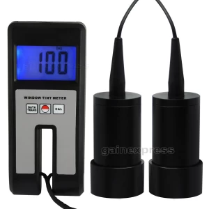 Professional Digital Window Tint Meter w/ 18mm Thickness Continuous Measuring & External Measuring Sensor