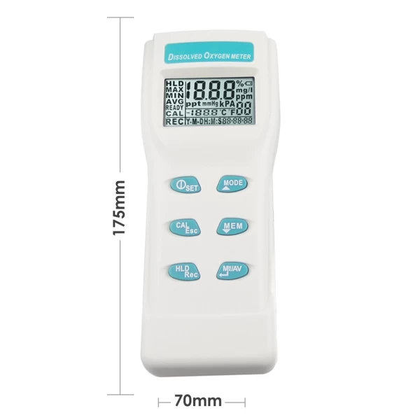 Professional Digital Dissolved Oxygen DO Meter 0~199.9% / 0~19.99 PPM - Image 7