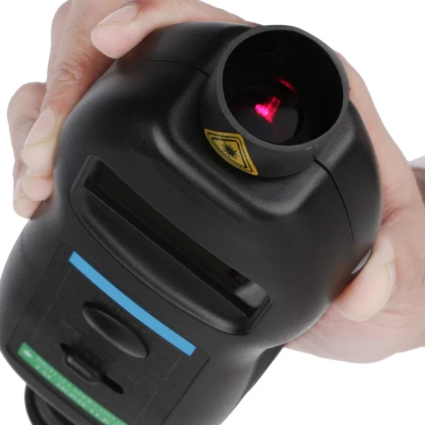 2 in 1 Digital Laser Contact & Non Contact Tachometer w/ ft & m/min - Image 12