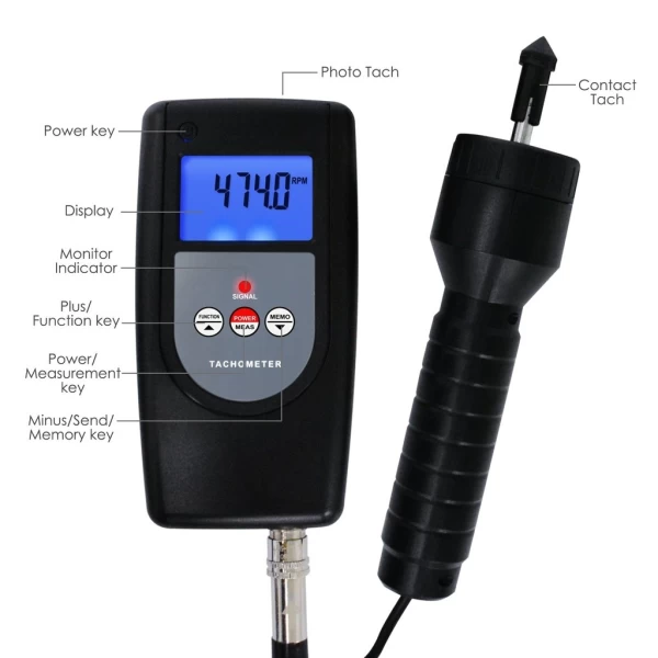 Landtek Photo Laser Non Contact Tachometer w/ Optional PC Data Output - Image 11