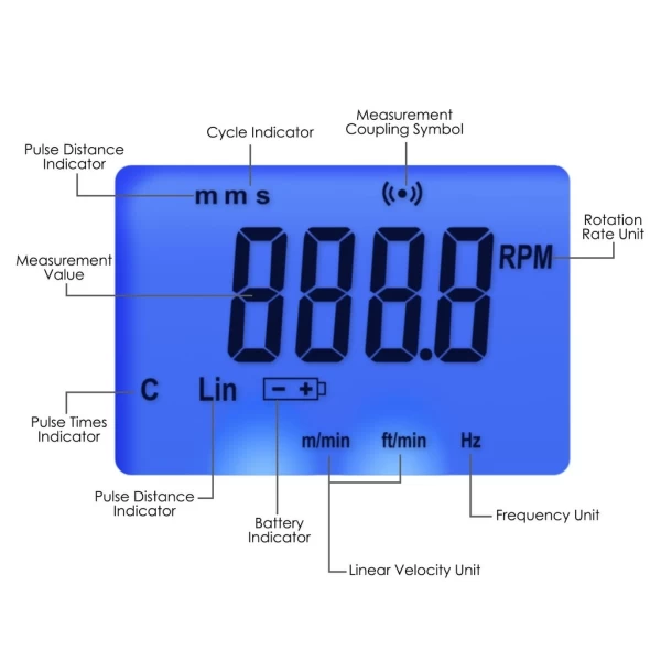 Landtek Photo Laser Non Contact Tachometer w/ Optional PC Data Output - Image 9