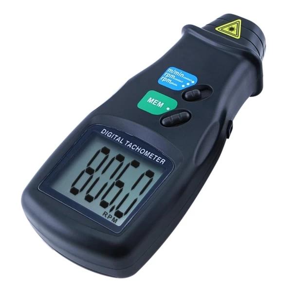 2 in 1 Digital Laser Photo Tachometer Non & Contact RPM